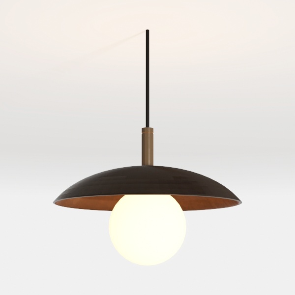 LITFAD Saucer and Ball Flush Mount Ceiling Light