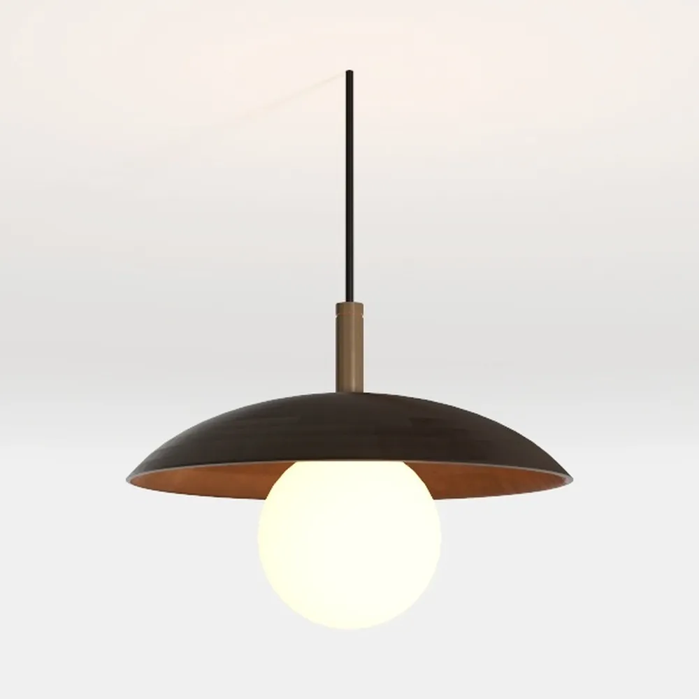 LITFAD Saucer and Ball Flush Mount Ceiling Light