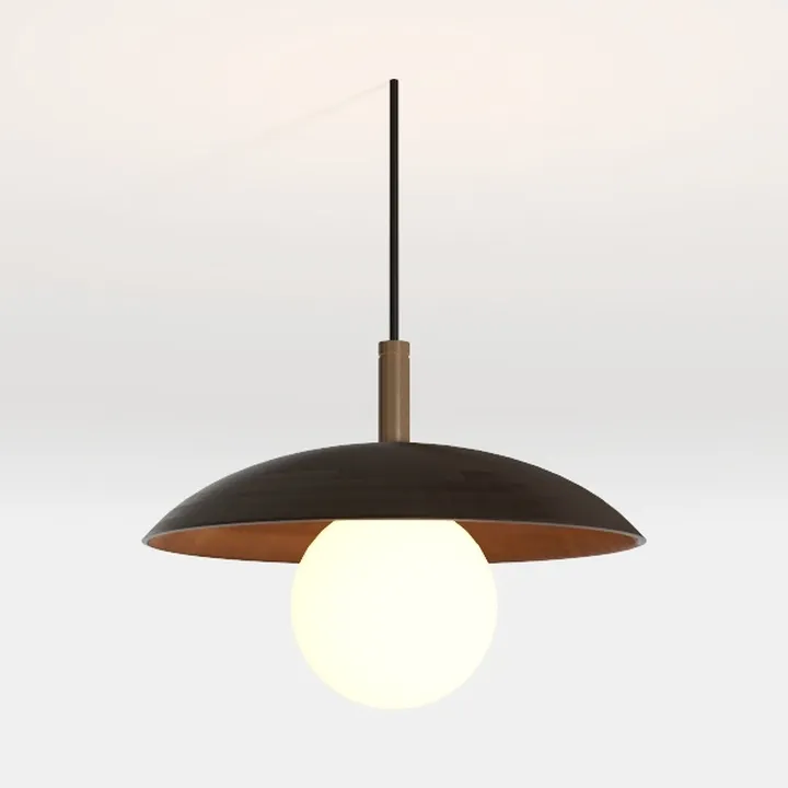 LITFAD Saucer and Ball Flush Mount Ceiling Light