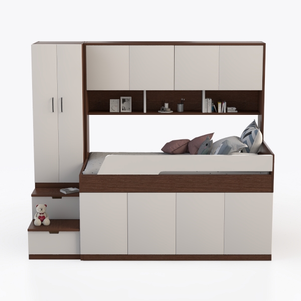 SOFTSEA Daybed with Bookcase & Drawers - Full Size