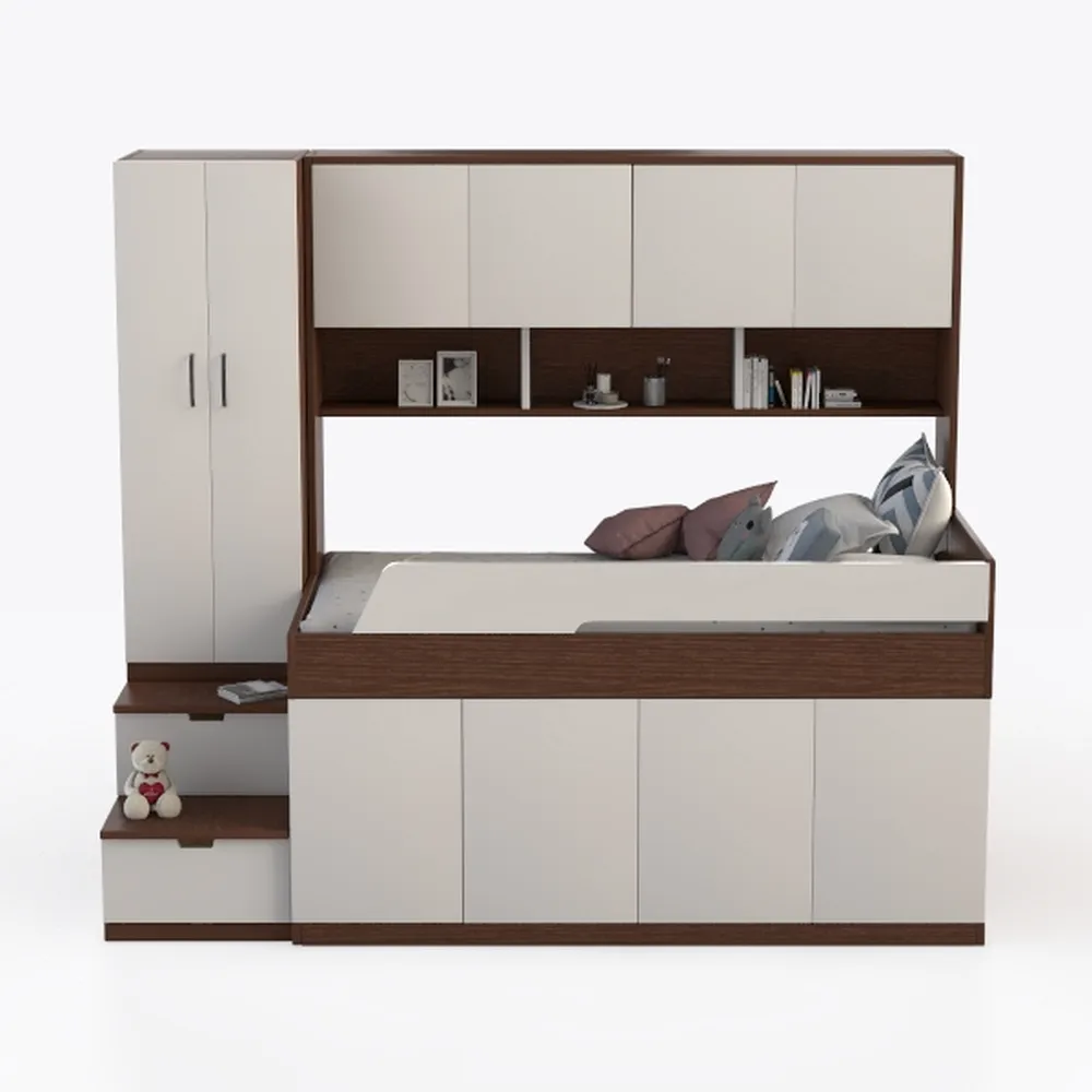 SOFTSEA Daybed with Bookcase & Drawers - Full Size