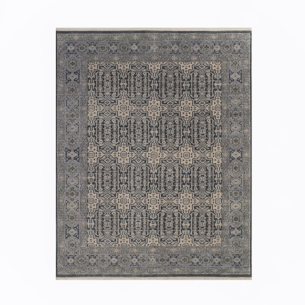 MODERNE GEOMETRIC RUG - BLUE