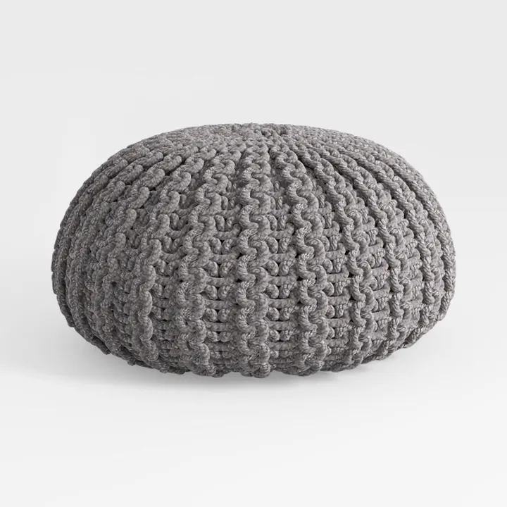 Gray Ottoman for Modular Sectional Sofa, Corduroy 