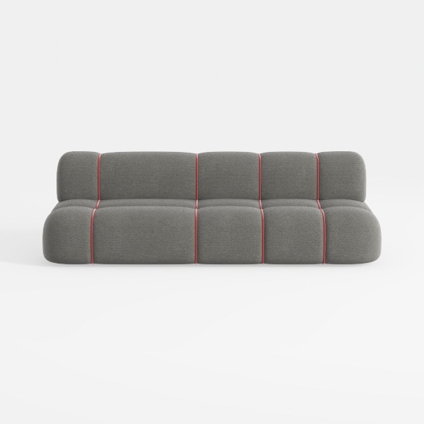 LIKIMIO Loveseat Sofa 79in, 3 Seater Couch, Modern