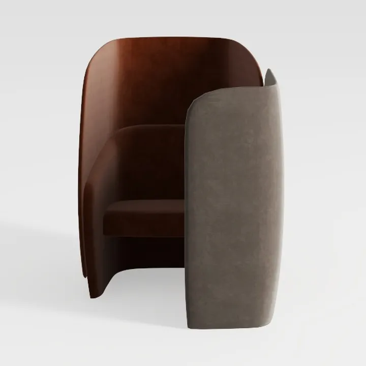 Iris Upholstered Accent Chair, Fog