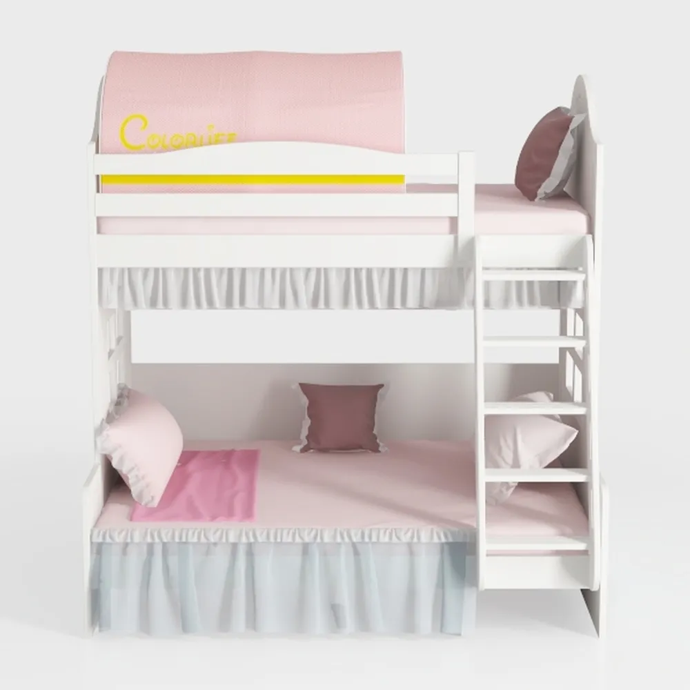 Angel Line Brandon Twin Over Twin Bunk Bed, White