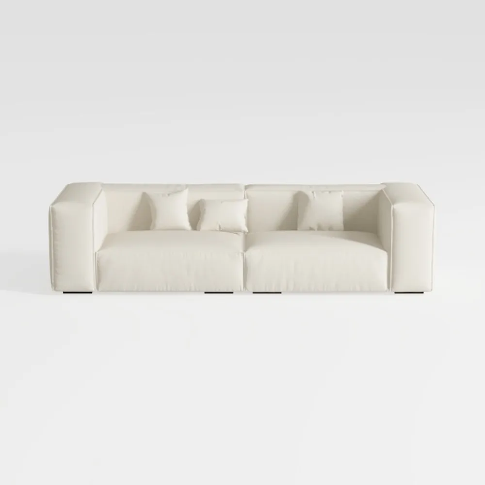 Small Sofa Couch Japanese Tofu Square Sofa Simple