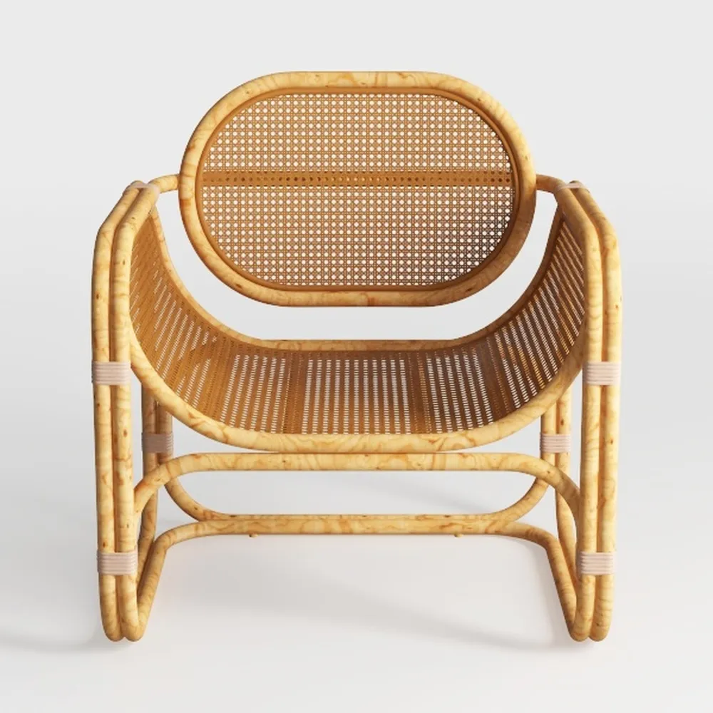 bali & pari Alaya Natural Rattan Accent Chair, One