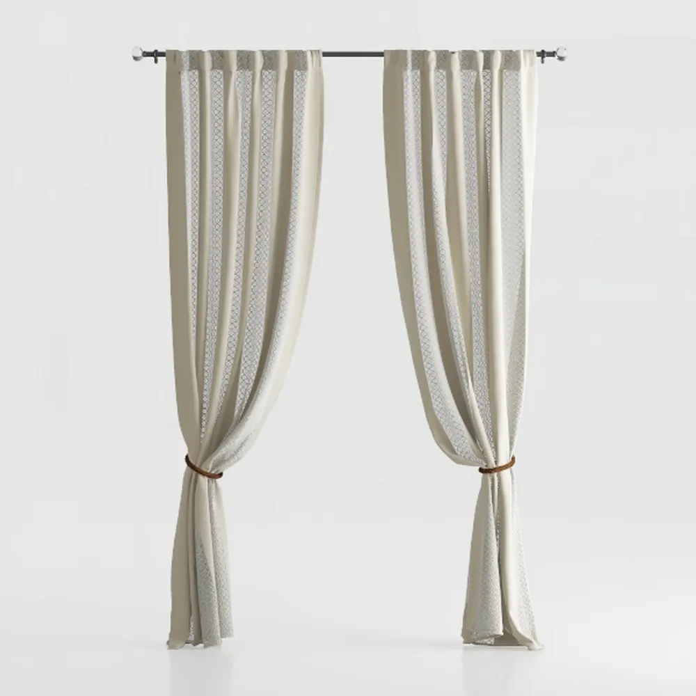 100% Blackout Curtains 84 Inch Length 2 Panels Set