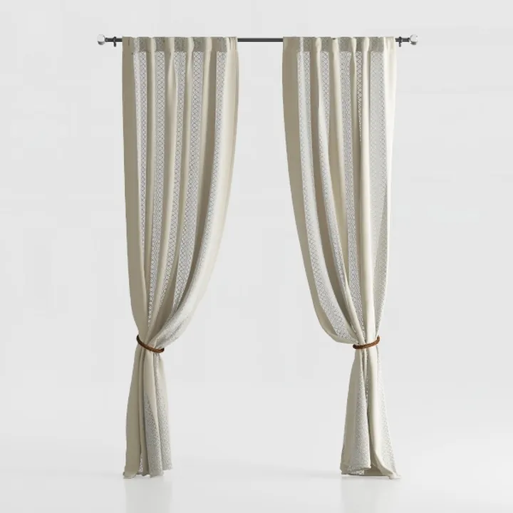 100% Blackout Curtains 84 Inch Length 2 Panels Set