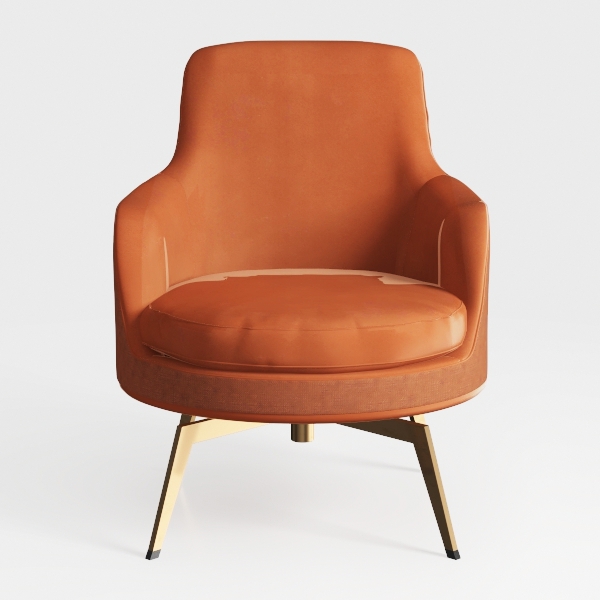 Velvet Accent Chair Modern Mid Century Upholstered