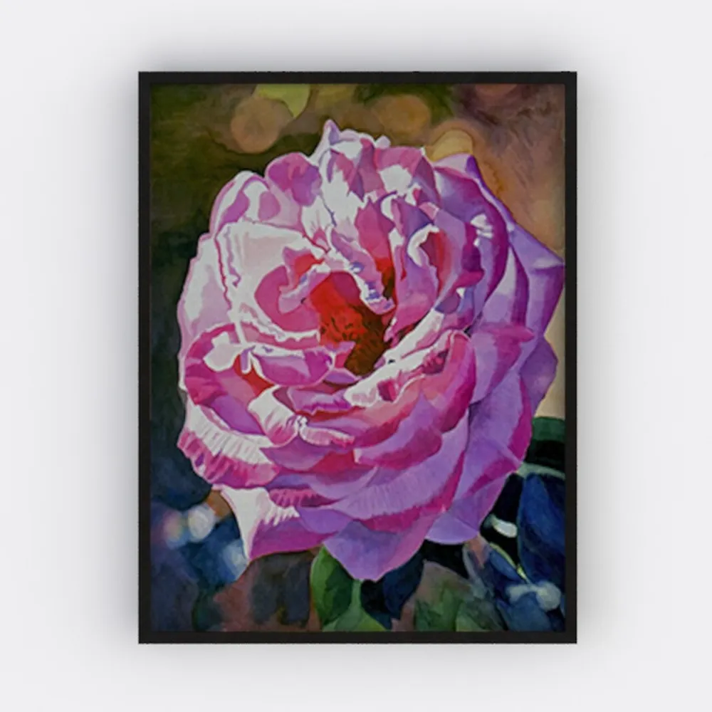 Purple Zen Canvas Wall Art Lotus Flowers Wall