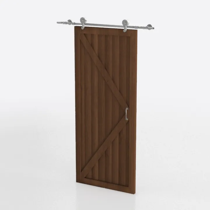 42x80 inch Sliding Barn Wood Door Slab with 7ft