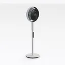 Modern Minimalist White Standing Fan 3D Model Right 45 Degree View
