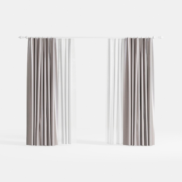 curtain-Refined living