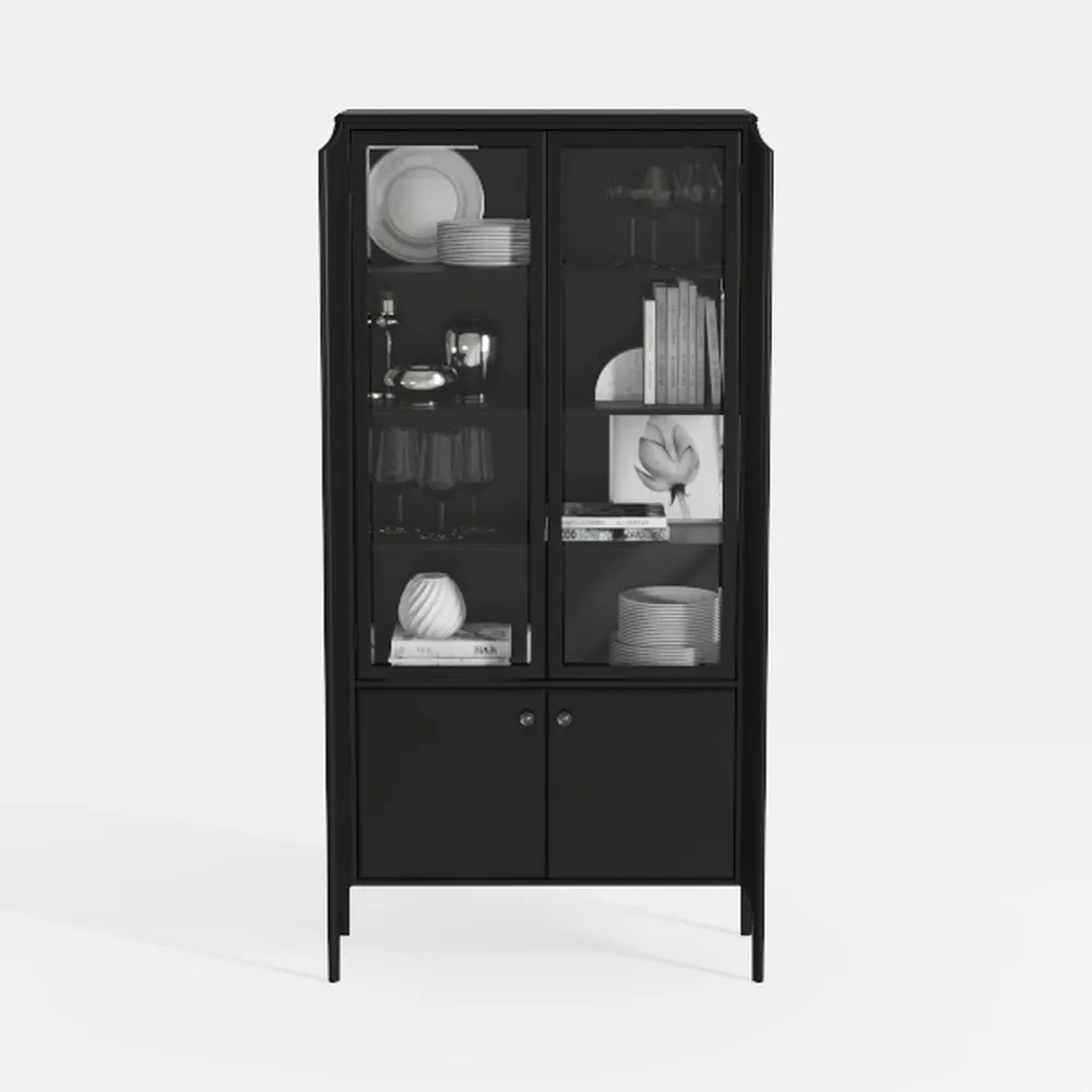 71" Tall Metal Storage Cabinet with 2 Doors and 4