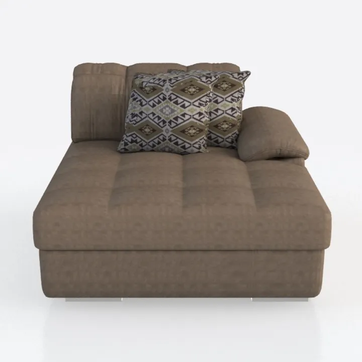 Karl home 87" Sectional Couch 2-Seat Deep Sofa 