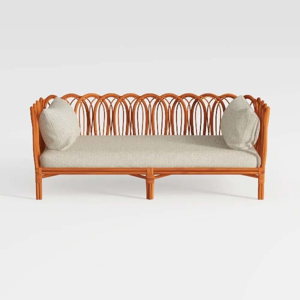 bali & pari Davida Natural Rattan Daybed, One Size