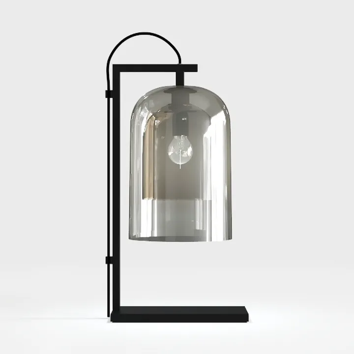 Industrial Touch Table Lamps for Bedrooms Set of 2