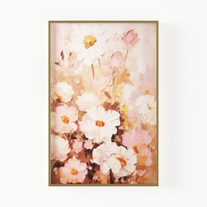 Vintage Flower Canvas Wall Art French Country