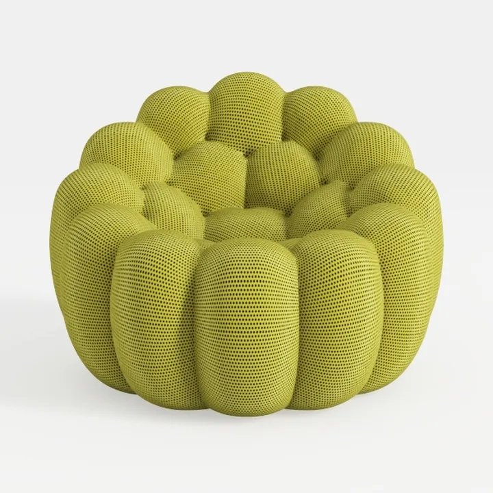 Mid Century Modern 360 Degree Swivel Accent Sofa