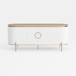 OKD Luxury 70" Fluted TV Stand, Modern Chic