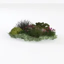 perennial border-Cozy Garden Left 45 Degree View