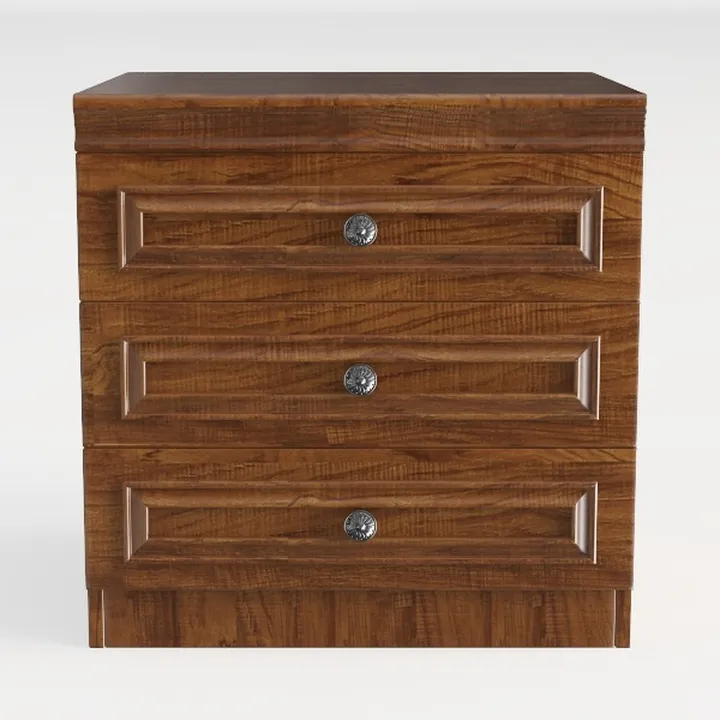 Pemberly Row Contemporary Mission 3 Drawer