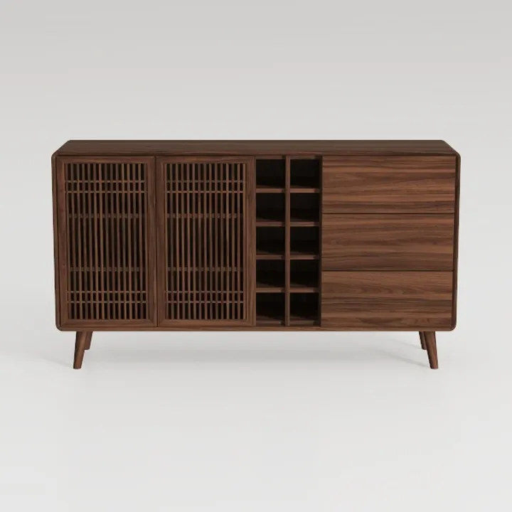 T4TREAM Fluted Buffet Cabinet, 60" Modern