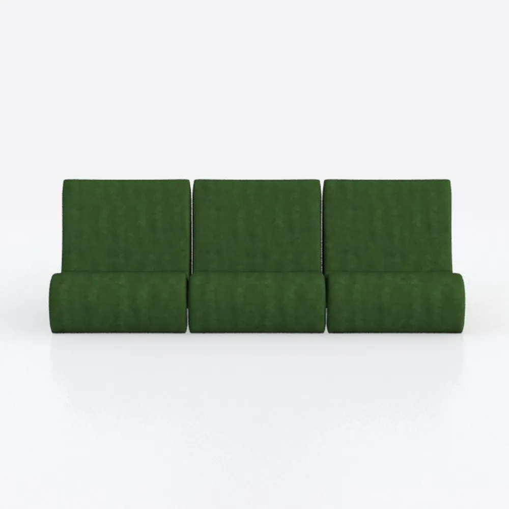 TEKAMON 128" Modular Sofa Couch with Seat