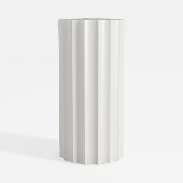 Zentique Distressed White Vase (10043L A148)