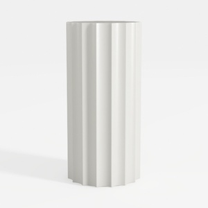 Zentique Distressed White Vase (10043L A148)