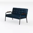 Loosh Home | 8" Full Size Futon Sofa Bed Memory Left 45 Degree View
