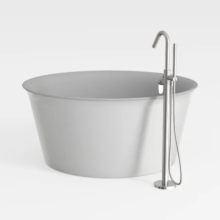 55" Premium Solid Surface Freestanding Bathtub