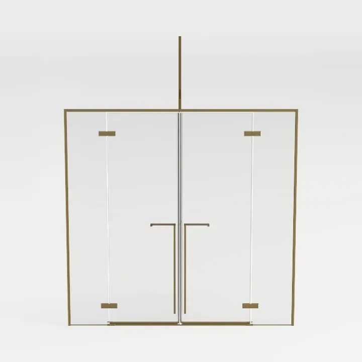 56-60" W x 60" H Frameless Bypass Bathtub Sliding
