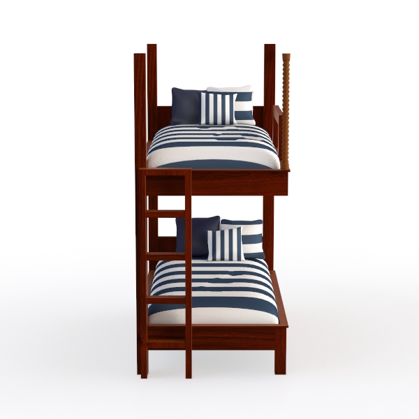 Acme Heartland Twin Over Twin Wooden Bunk Bed in E