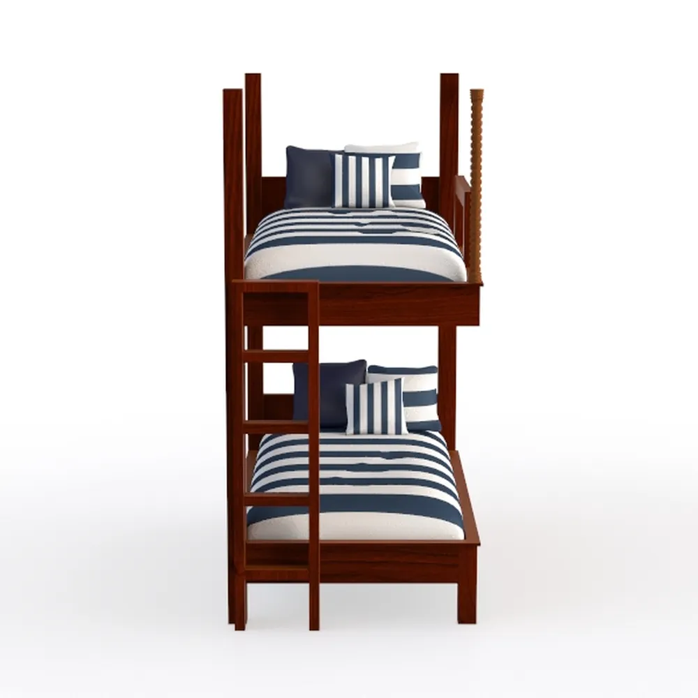 Acme Heartland Twin Over Twin Wooden Bunk Bed in E