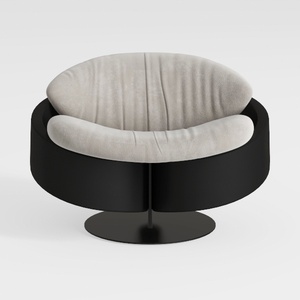 INMOZATA Swivel Barrel Chair Modern Swivel Accent 