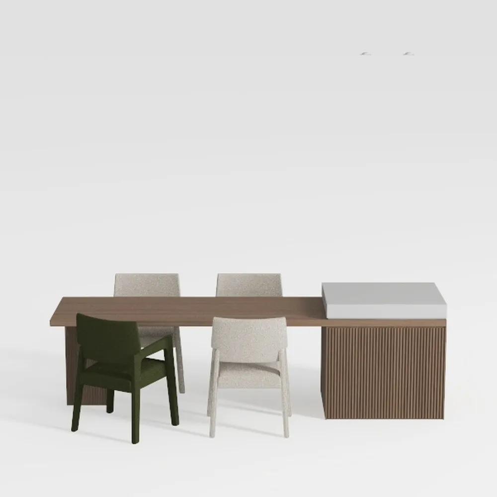60-Inch Large Executive Desk, Modern Minimalist