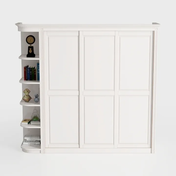 White 7+1 Tier Farmhouse Shoe Storage Cabinet