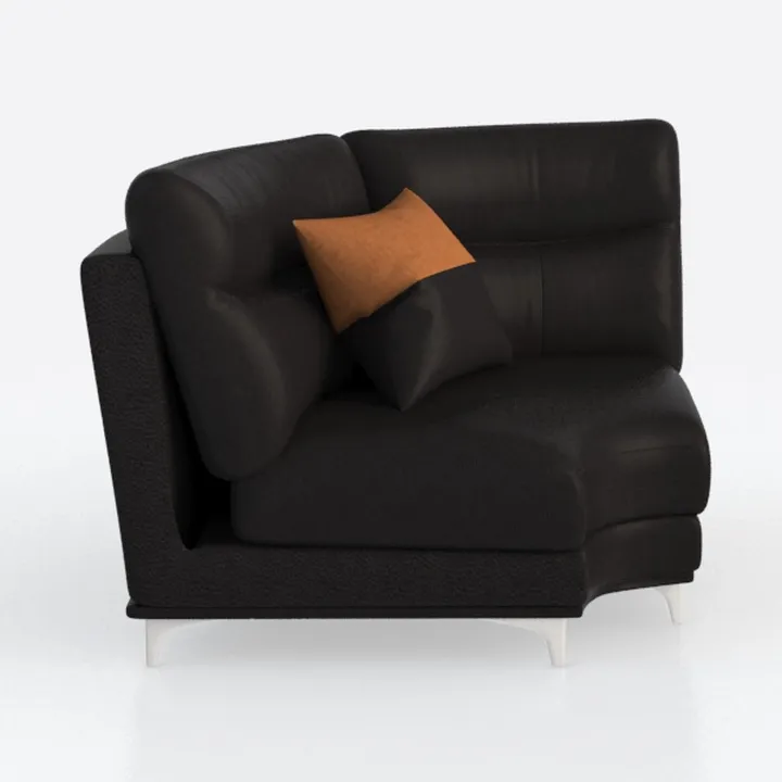 MAIBH Leather L Shaped Sofa Convertible Sectional 