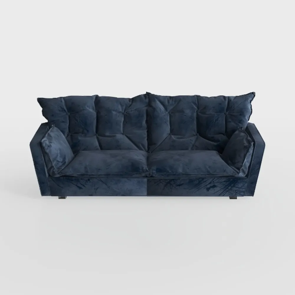 Legend Vansen 83" Convertible Modern Velvet Storag