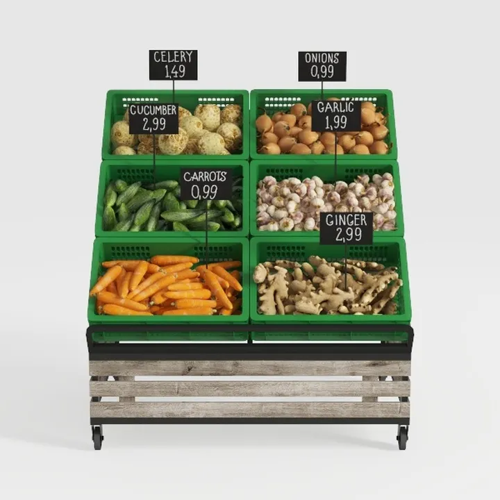 vegetable stand-Supermarket