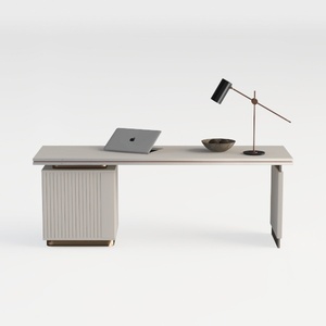 JXQTLINGMU 60" Modern Executive Desk with Storage,