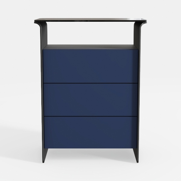 LED Nightstand with Wireless Charging Station