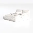 Cariloha Classic 4-Piece Twill Sheet Set | White Left 45 Degree View