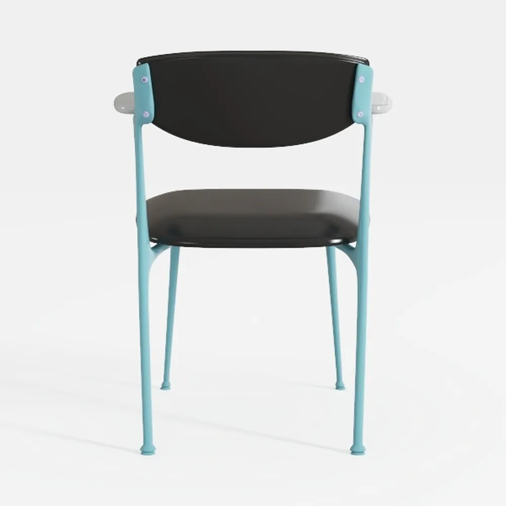 Mediterranean Magic Diner Chair with 2" Box Seat