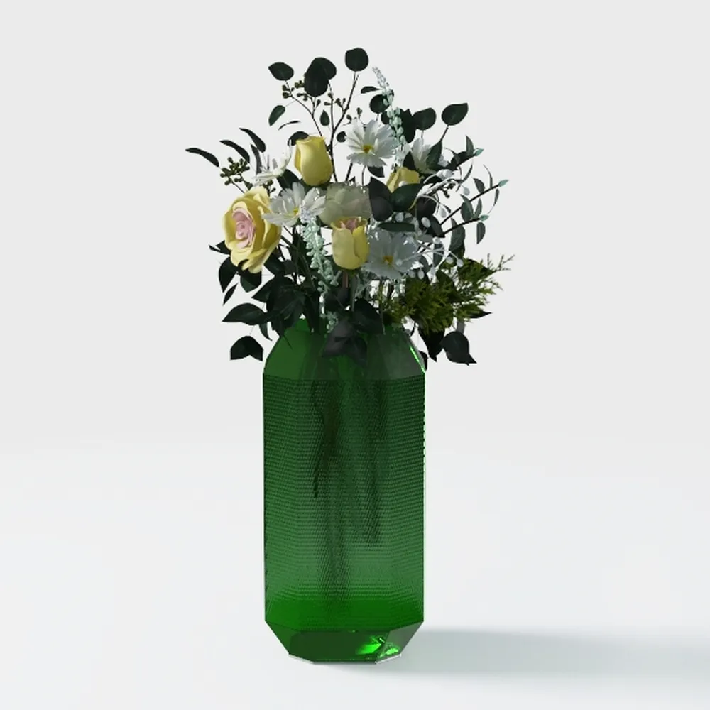 [2-Pack] 37’’ Artificial Camellia Tree with White