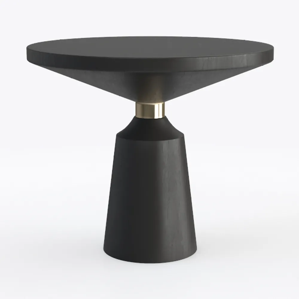 The Urban Port Fawn 20 Inch Side End Table, Black