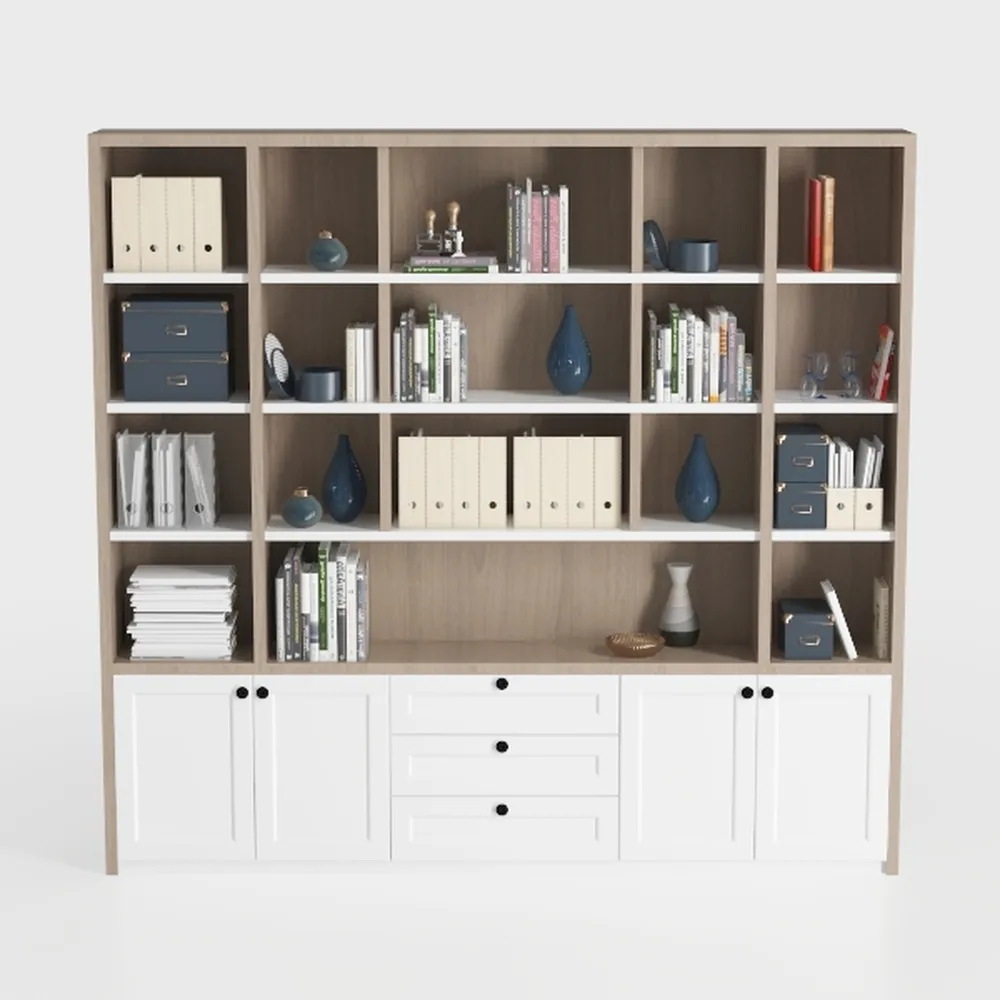 AMERLIFE 79" Tall Storage Cabinet with Glass Doors